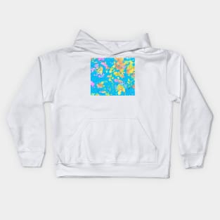 Turquoise splash Kids Hoodie